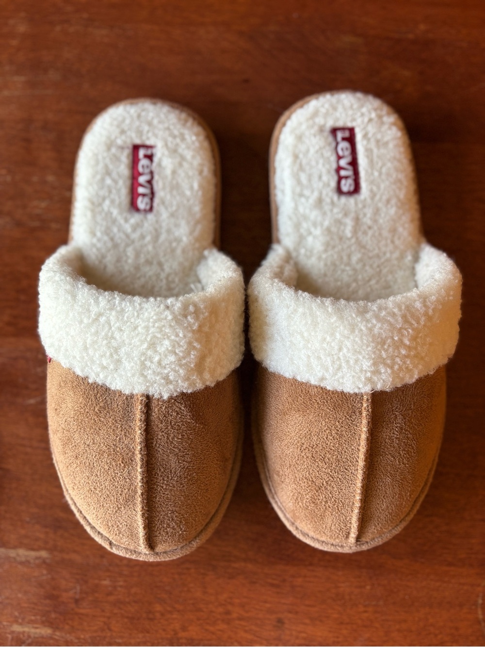 Levi's Women's Talya microsuede scuff house slippers
